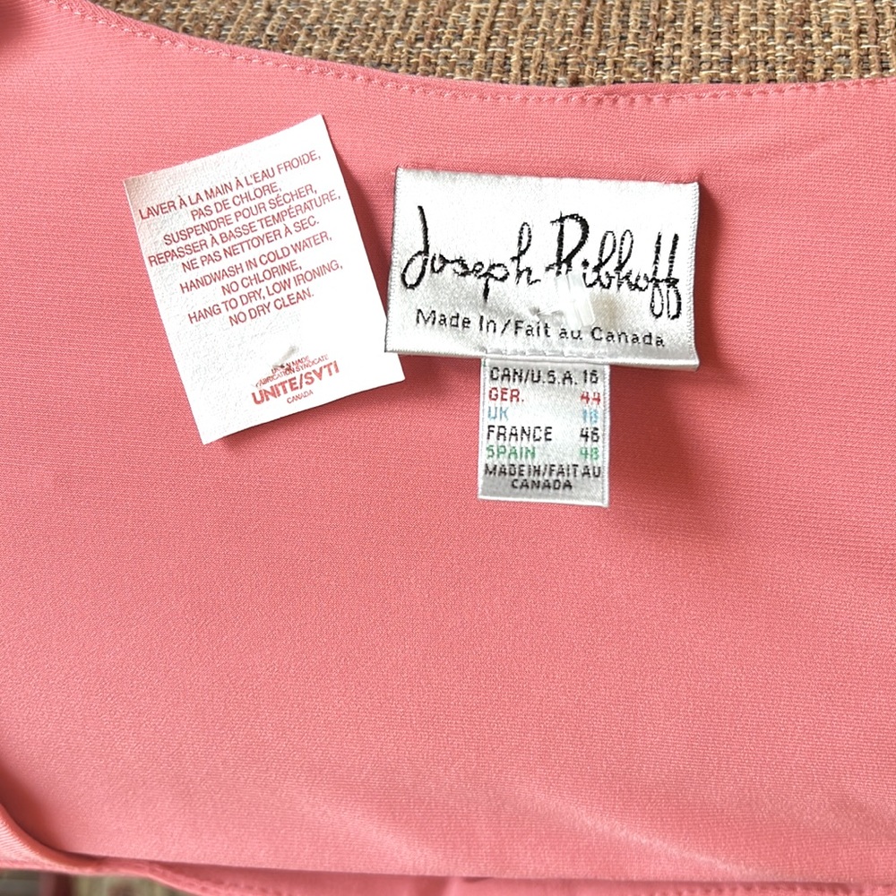 Joseph Ribkoff Peach Blouse - Picture 4 of 5